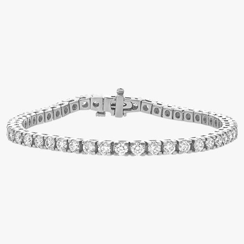 18K Gold 5 Carat Diamond Tennis Bracelet