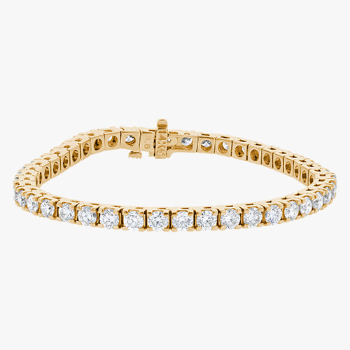 18K Gold 7 Carat Diamond Tennis Bracelet