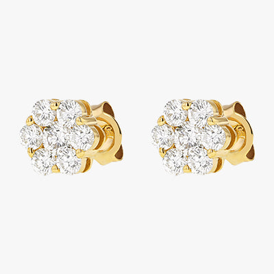 Mia by Tanishq 14 KT Yellow Gold vintage Diamond Stud Earrings Yellow Gold  14kt Stud Earring Price in India - Buy Mia by Tanishq 14 KT Yellow Gold  vintage Diamond Stud Earrings