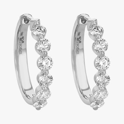 The Multiple Diamond Hoops with 1.5 Carats