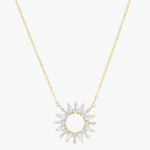 Sunburst Diamond Necklace