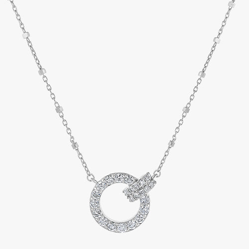 Triple Circle Diamond Necklace