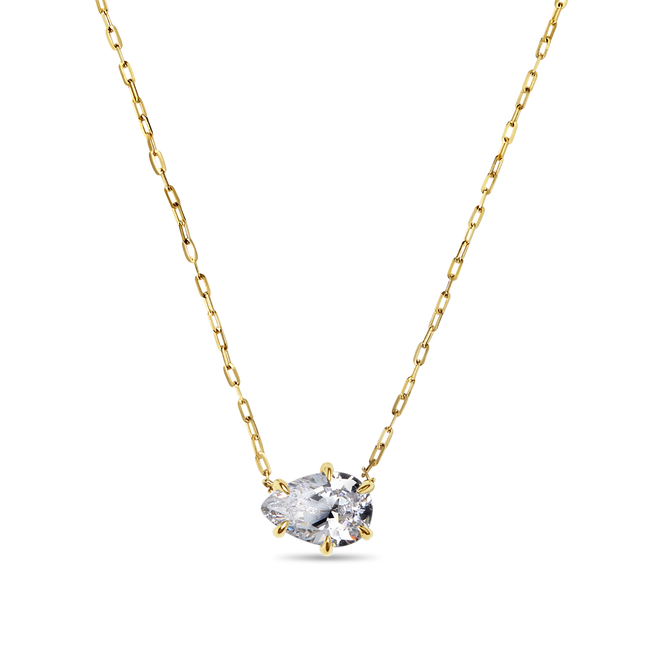 Pear Cut Diamond Solitaire Pendant