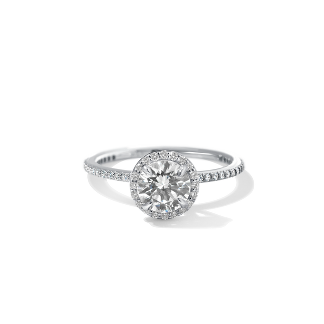 Noémie Pick Your Diamond Shape Halo Pave