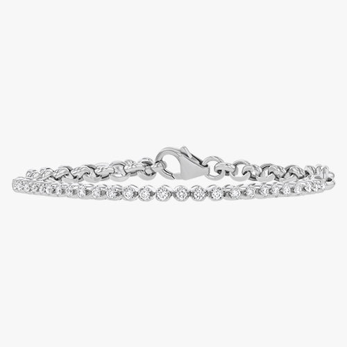 The 0.50 Carat Diamond Half Tennis Bracelet