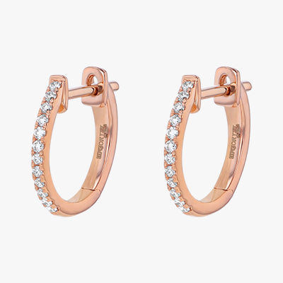 18K Gold Huggie Earrings