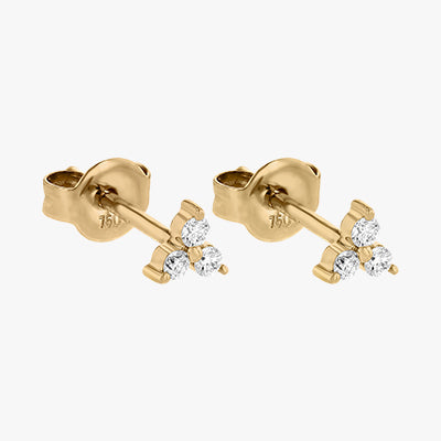 Multi-shape Diamond Small Stud Earrings, Platinum & White Gold - Graff