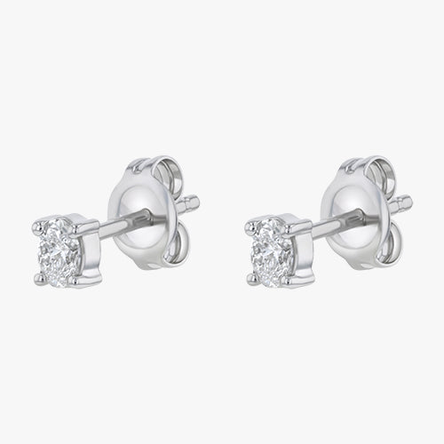 The 18K Gold Mini Trois Diamond Earrings