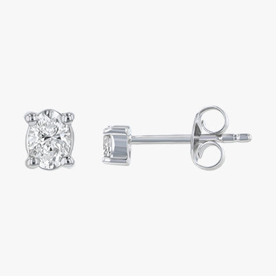 The Noémie Round Diamond Stud Earrings