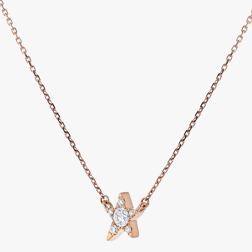 18K Gold Single Star Diamond Necklace | Noémie