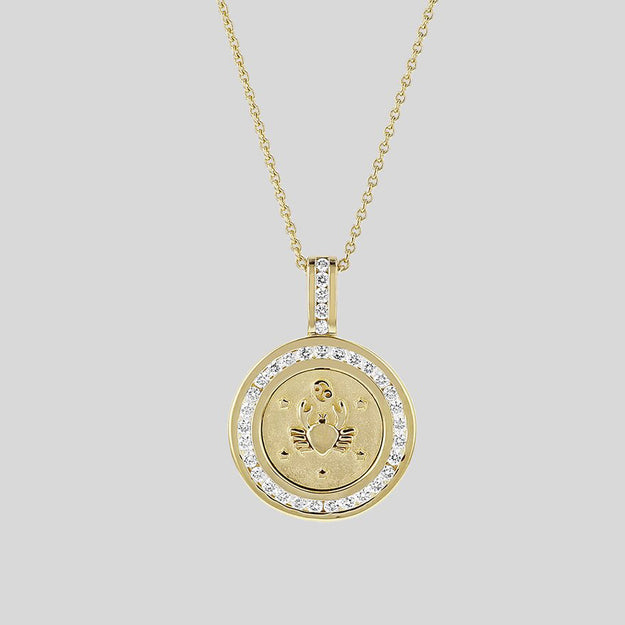 18k gold online zodiac necklace