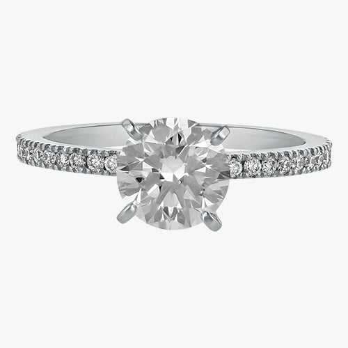 The Solitaire Pavé Ring