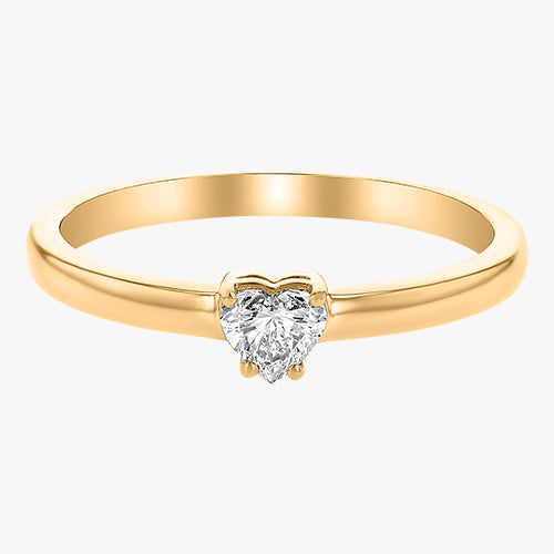 Buy quality 14.k Gold Real Diamond Heart Shape Ring in Ahmedabad