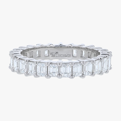 The Lab Grown Emerald Cut Eternity Band