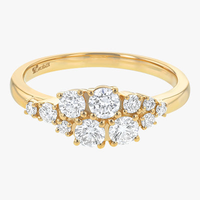 Round Diamond Cluster Ring