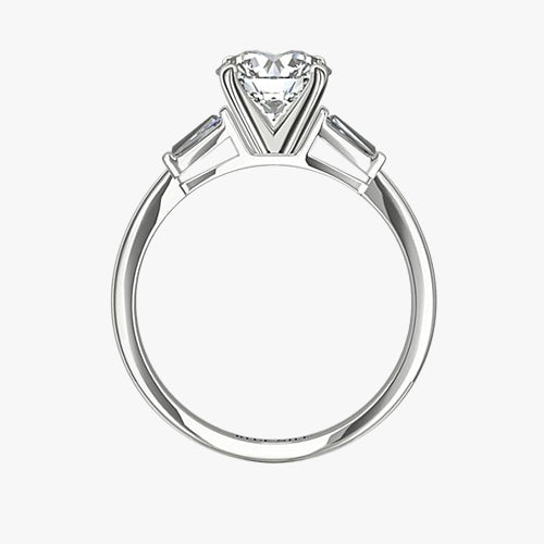 Tapered Baguette Diamond Engagement Ring – Noémie