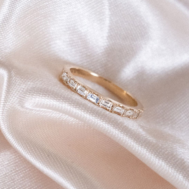 The Lab Grown Baguette Diamond Band Ring