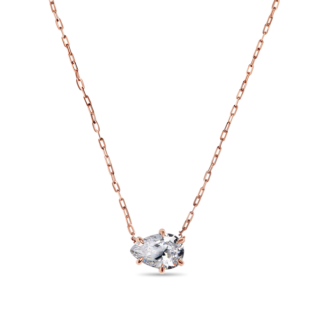 Pear Cut Diamond Solitaire Pendant