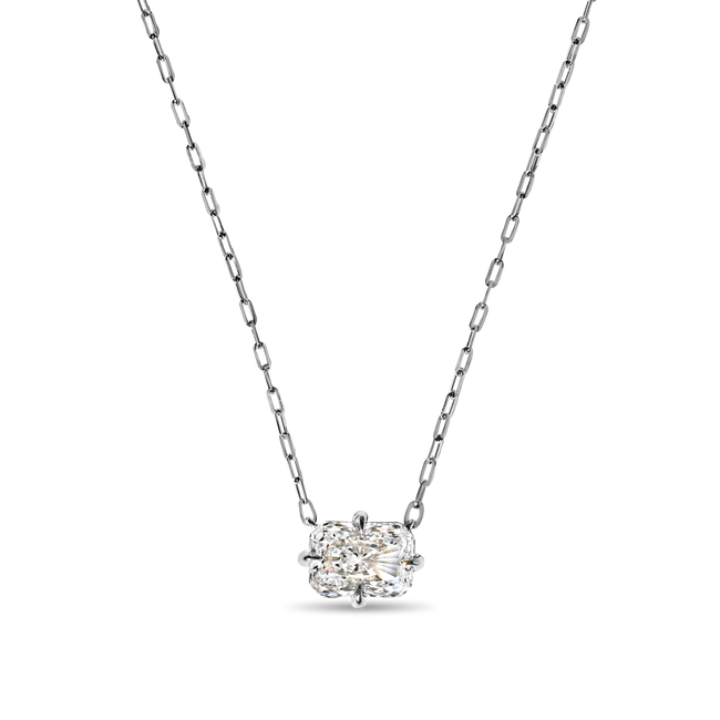 Radiant Cut Diamond Solitaire Pendant