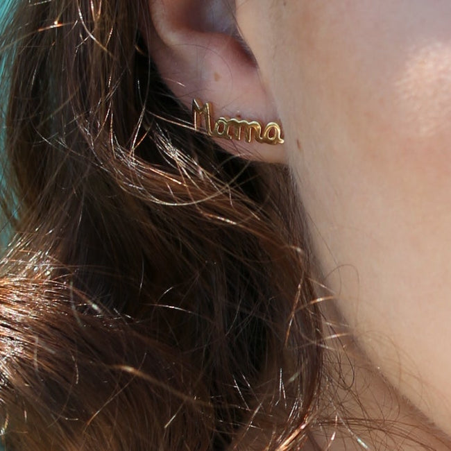 Mama Stud Earring