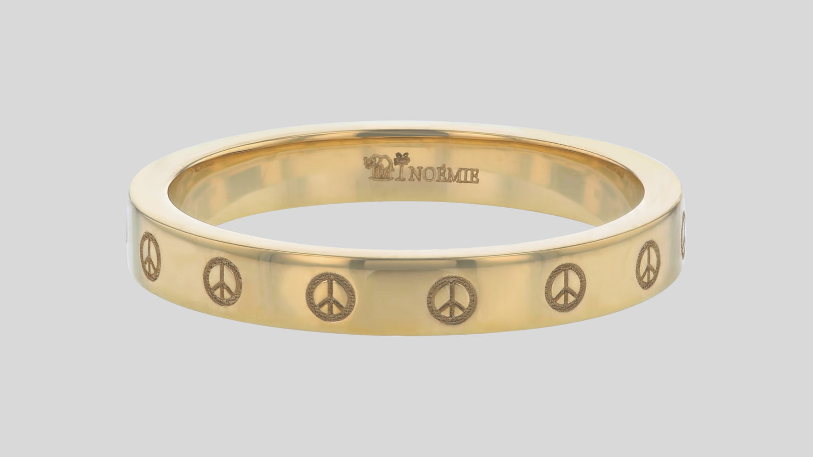 The Personalized Symbol Solid Gold Ring