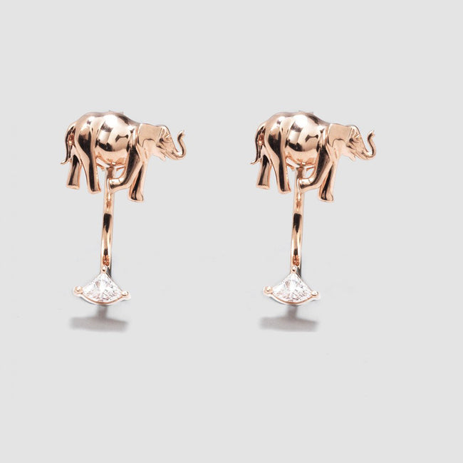 18K Gold Noémie Elephant Earrings