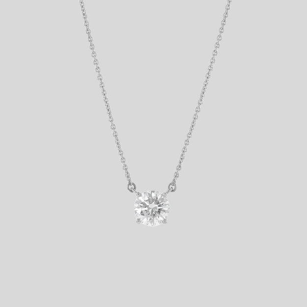 Buy 0.1ct. Diamond Solitaire Necklace, Minimalist Dainty Simple Diamond  Necklace, 14K Gold Whitediamond Necklace, Diamond Pendant Online in India -  Etsy