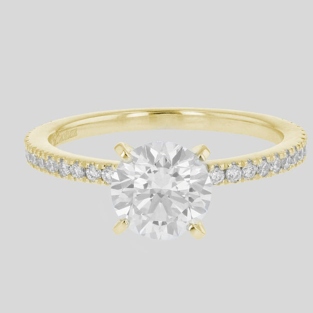 Solitaire pave on sale