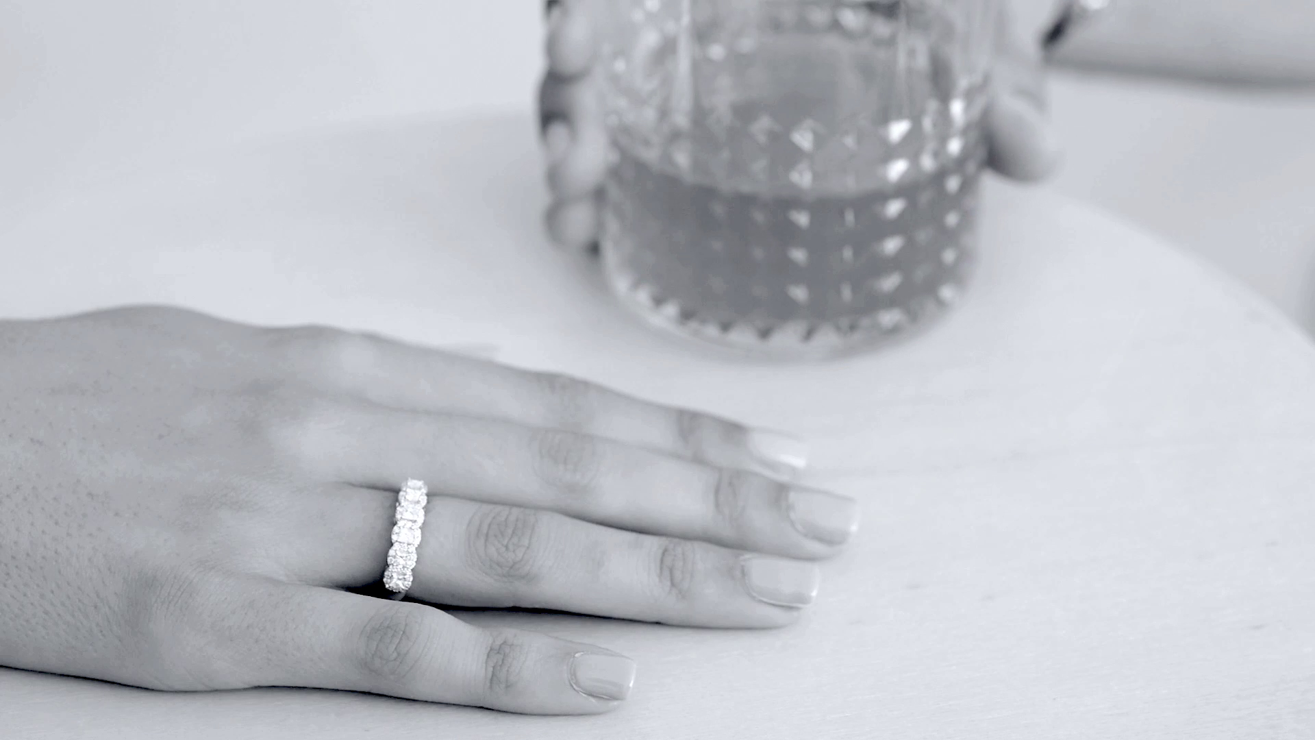 Ciela Diamond-Duo Name Ring Band